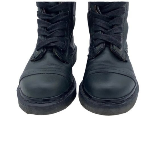 Dr. Martens Triumph Tall Lace Up Fold Over‎ Boot Pink Plaid Women Size 6 - Picture 5 of 10